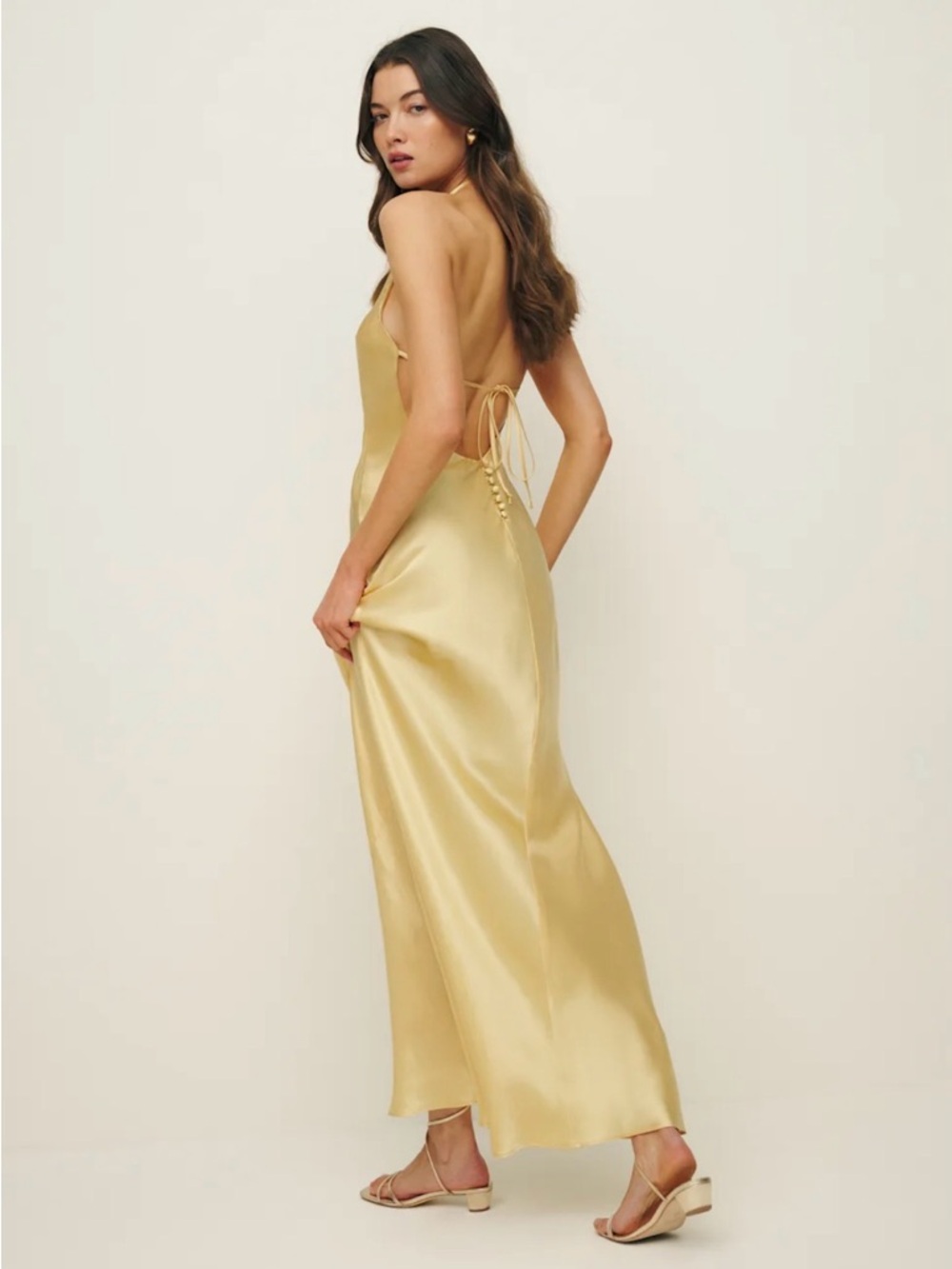 Reformation Jeany Silk Dress